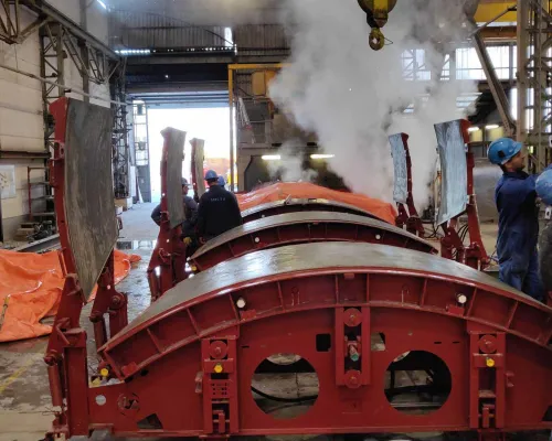 Production of concrete tunnel segments 